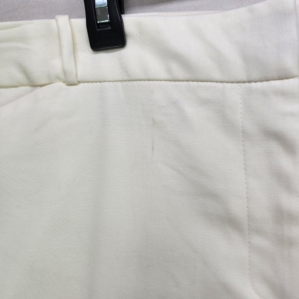 Liz Claiborne Womens Ankle Capri Stretch Pants Size 18 Career Emma Classic White - Picture 11 of 15